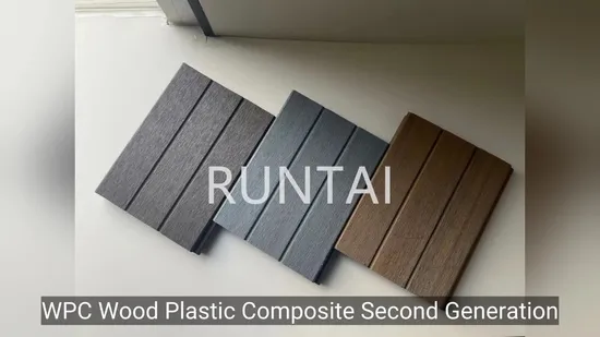 3D-Holz-WPC-Akustiklamellen-Wandpaneele für die Inneneinrichtung