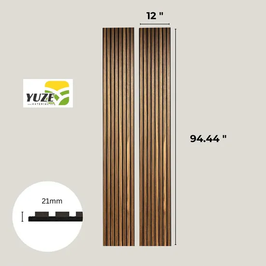Lamellenwandplatten Schalldichte absorbierende Wandpaneele MDF-Decke WPC Holzhaus-Innendekoration PVC-Akustikwandpaneele