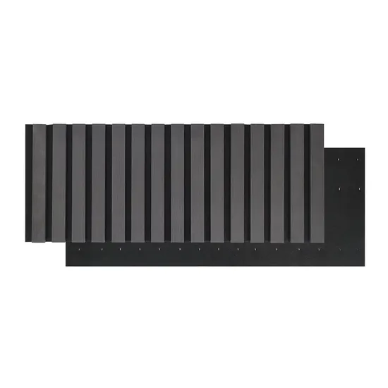 Flexible feuerfeste Schalldämmung Holzfurnier geriffelte Pet Solid Slat Akustikplatte für Wanddecke