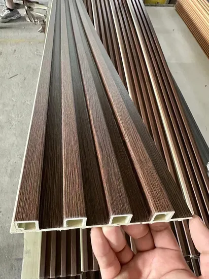 WPC-Lamellen-Wandpaneele, Akzent-Dekorative Akustik-Holzlamellen für Wände und Decken, Akustikpaneele für Innenwände, modernes Dekor