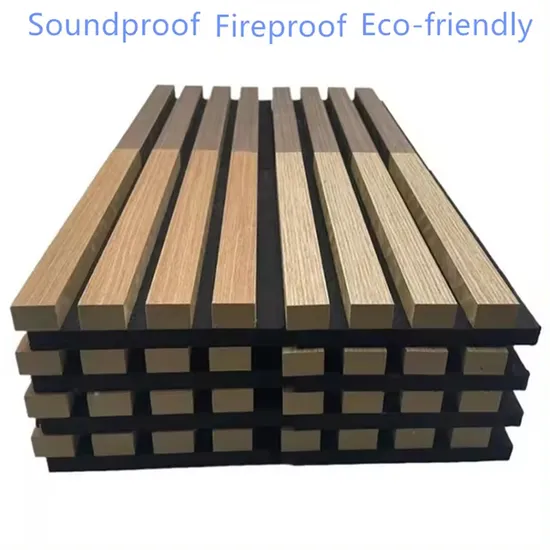 Frische Atmosphäre Öko Energiesparende moderne Wohnstil Holzlamellen Akustik-Wandpaneel
